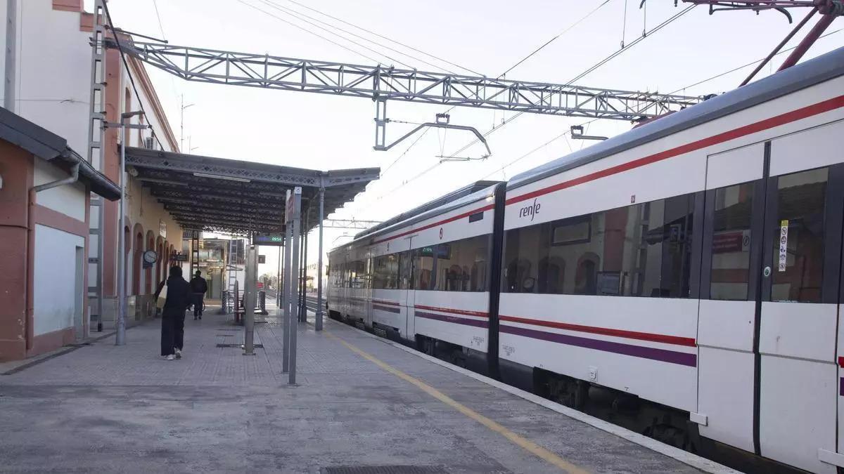 Estación de ferrocarril de Algemesí, en una imagen de archivo.