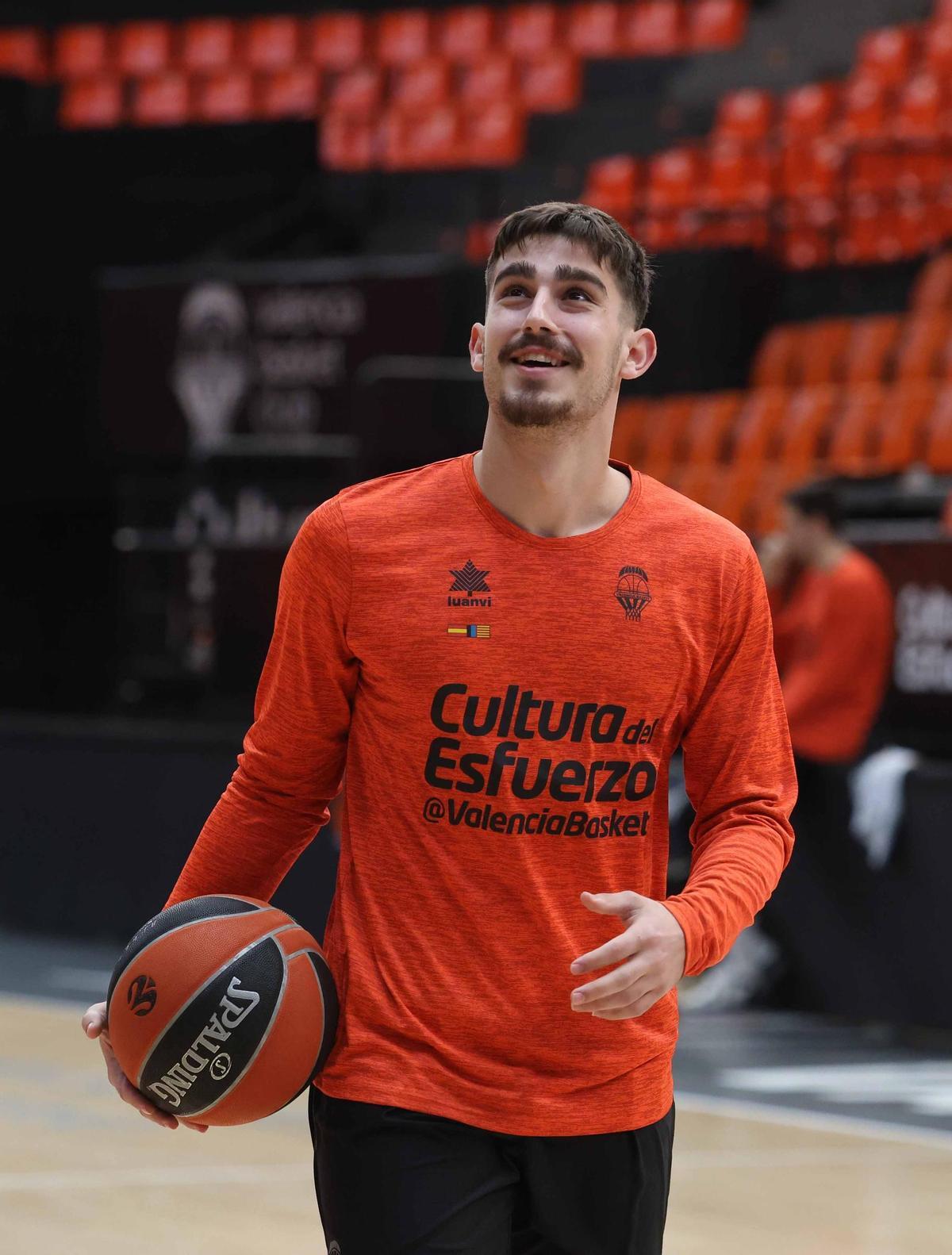 Entrenamiento previo al partido de Euroliga frente al  Meridianbet de Belgrado