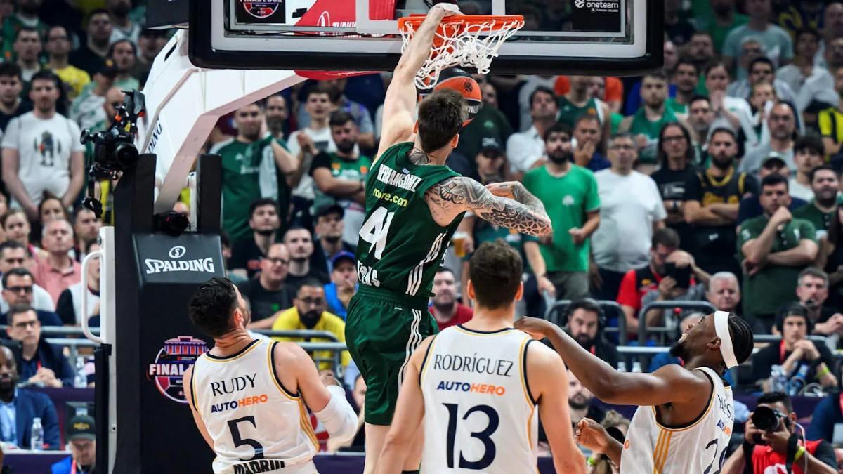 Juancho Hernangómez, en la última final de la Euroliga