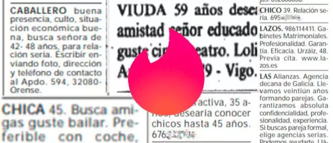 Así era el Tinder de los 80 y 90: "Caballero culto busca señora de hasta 48 años para relación seria"