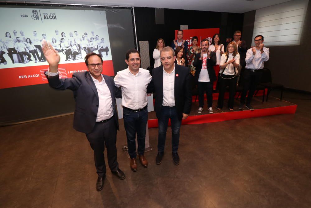 Presentación de la candidatura del PSOE en Alcoy.