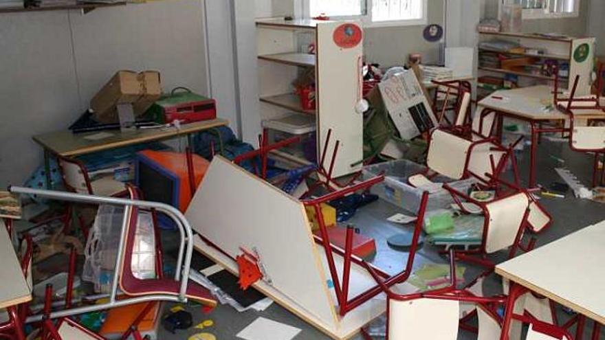 Un asalto vandálico deja a 40 niños sin clases