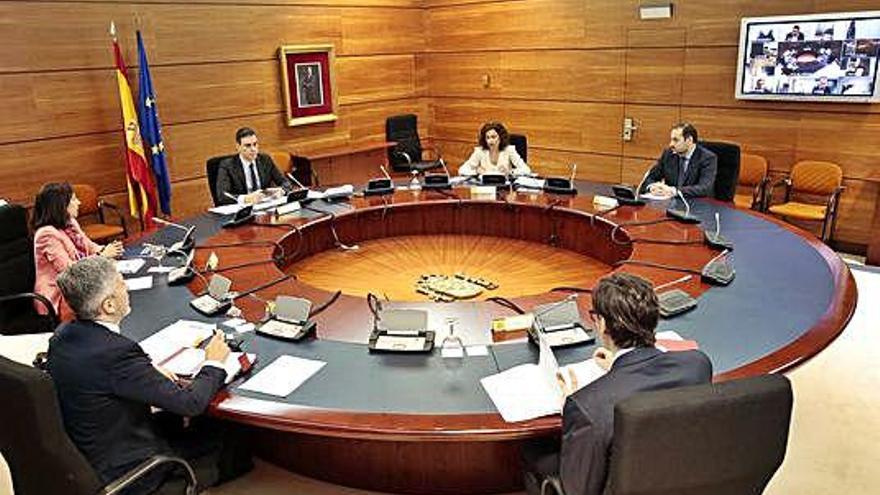 El Consell de Ministres celebrat ahir a La Moncloa.