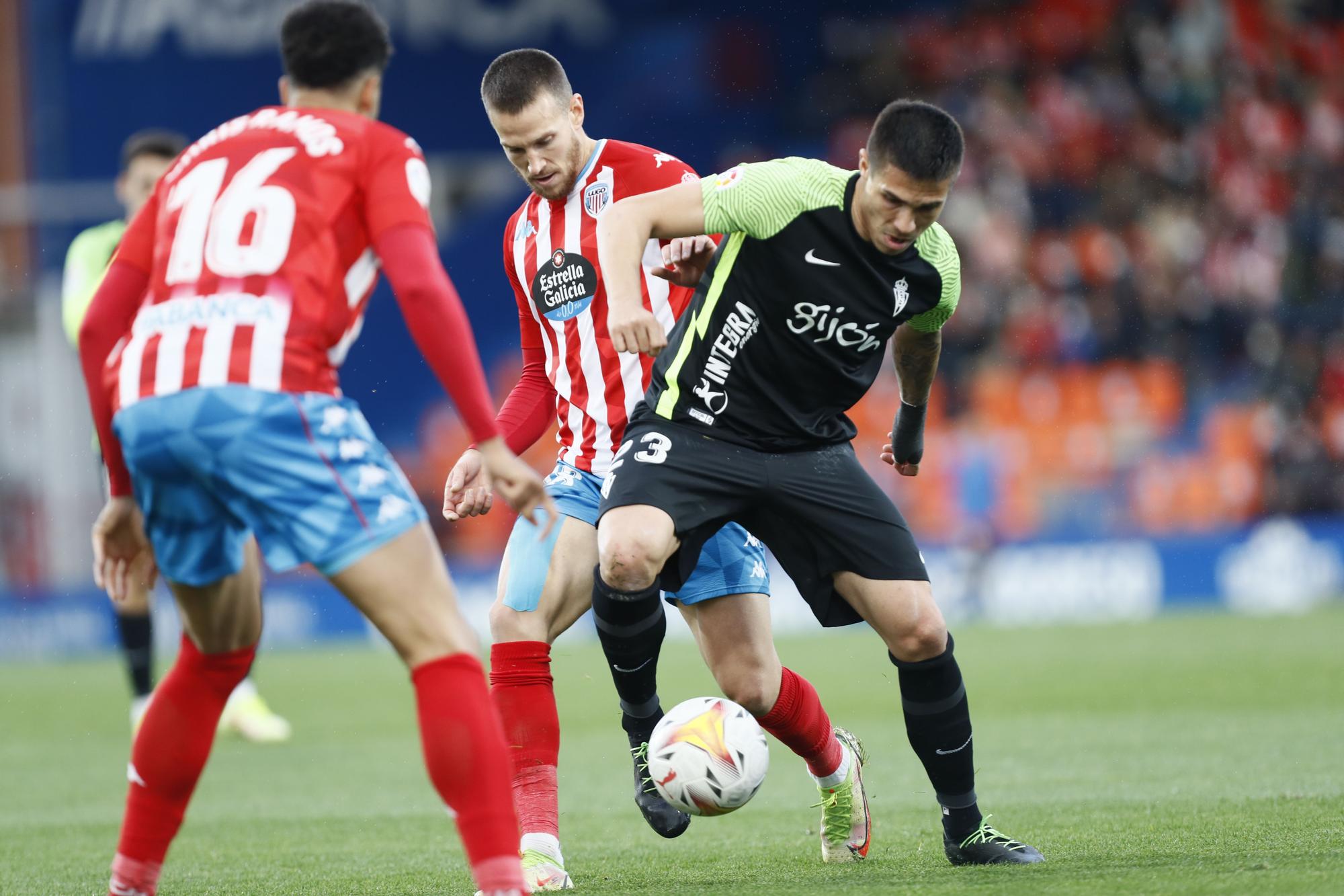 El partido del Sporting ante el Lugo, en imágenes