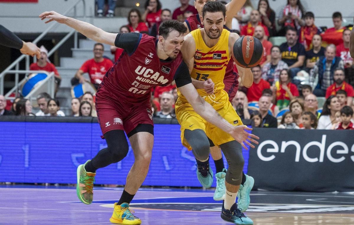 Al Barça le espera un duelo complicado en el Palau ante un UCAM Murcia que ya les ganó en la ida