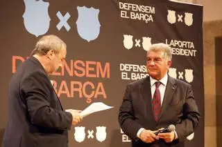 Les imatges de l'acte electoral de Joan Laporta a la Casa de Cultura de Girona