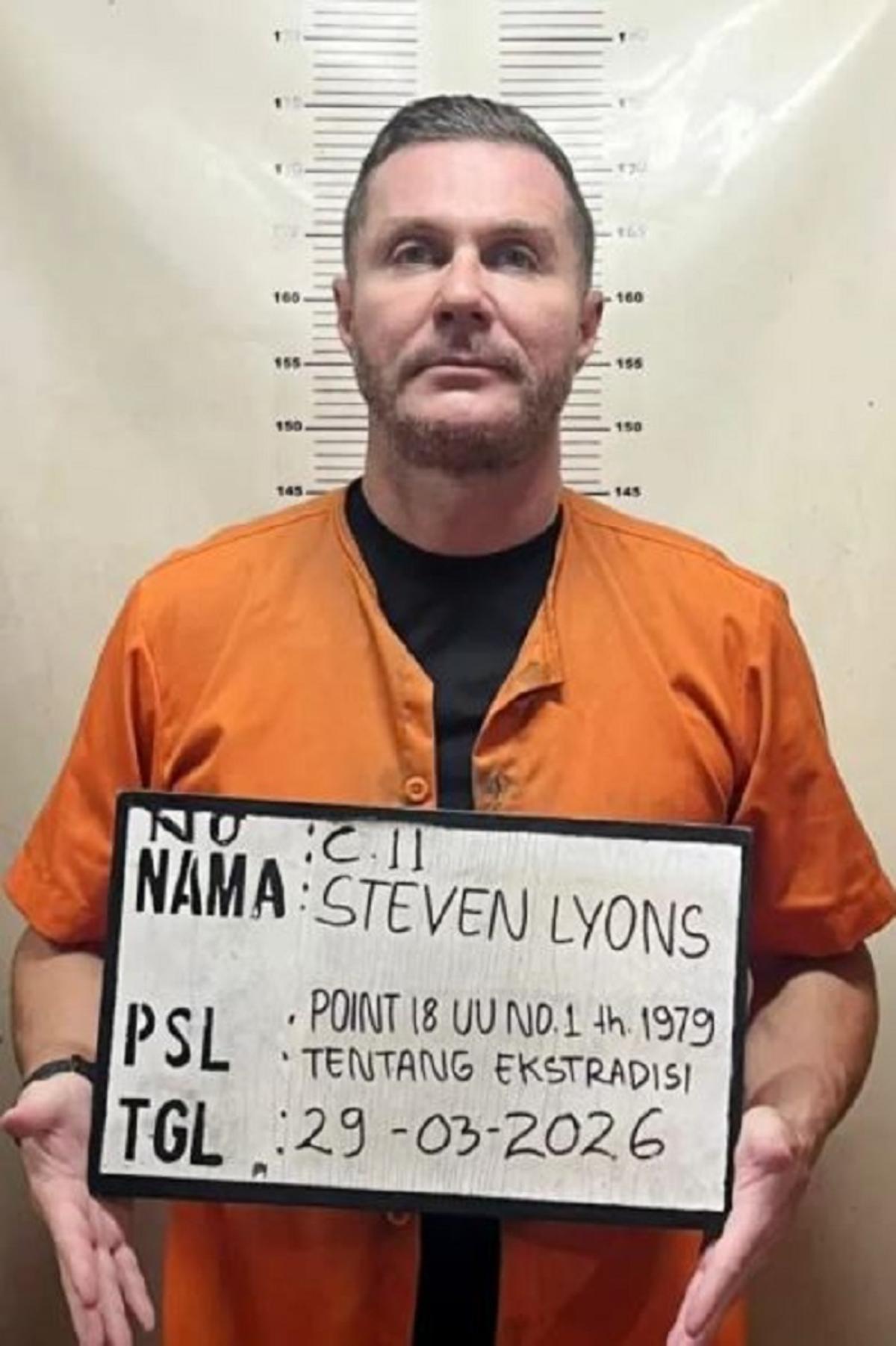 Imagen del detenido difundida por las autoridades indonesas.