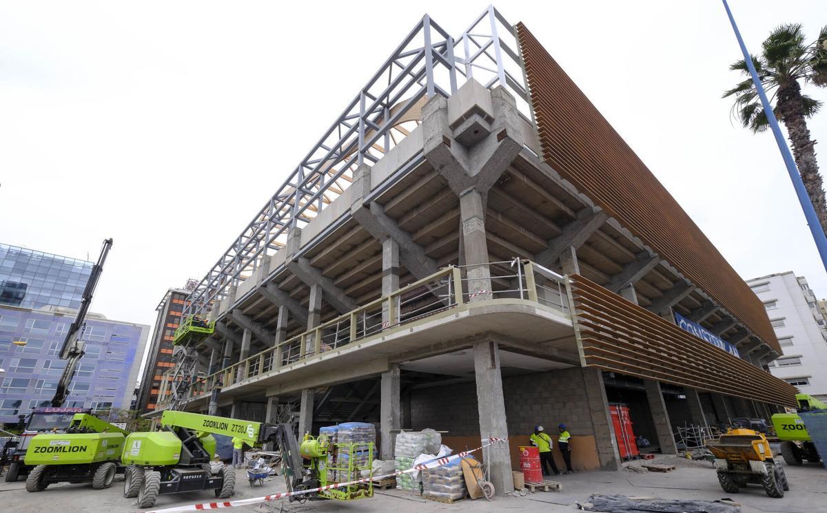 Obras en el Centro Insular de Deportes en Las Palmas de Gran Canaria