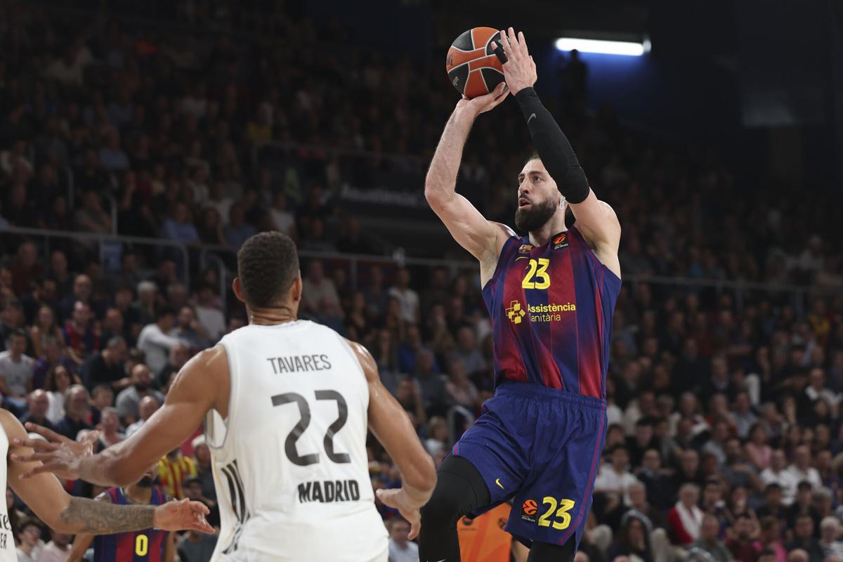 Tornike Shengelia, en el duelo frente al Madrid del pasado viernes.