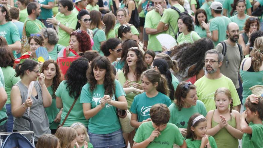 Manifestación en 2014 en contra del TIL de Bauzá.