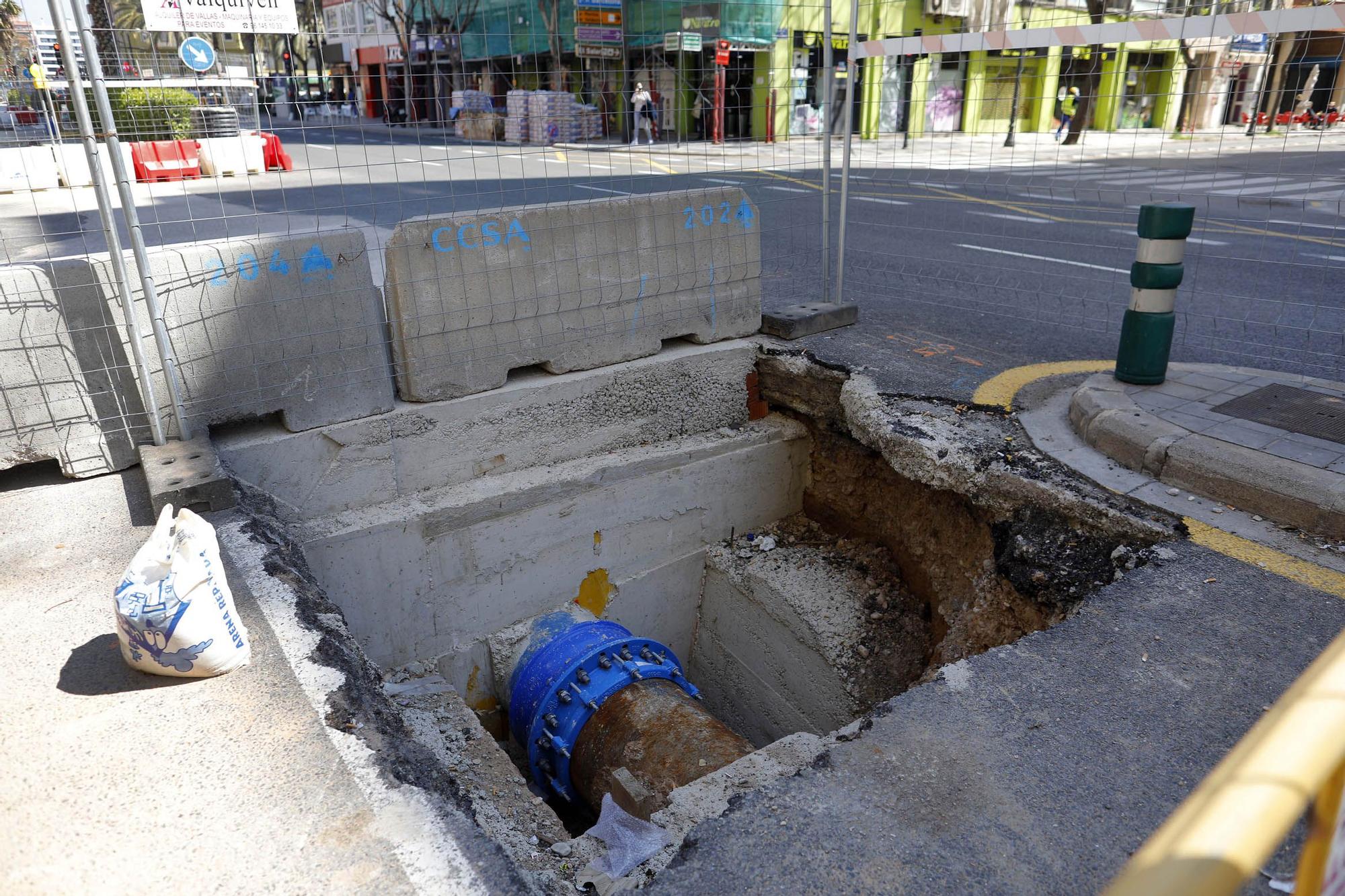 Así avanzan las obras de Peris y Valero