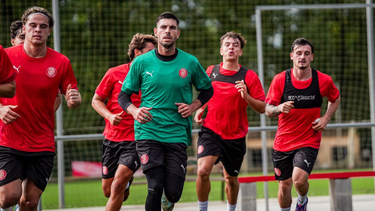 Els jugadors del filial han fet el primer entrenament avui a Riudarenes
