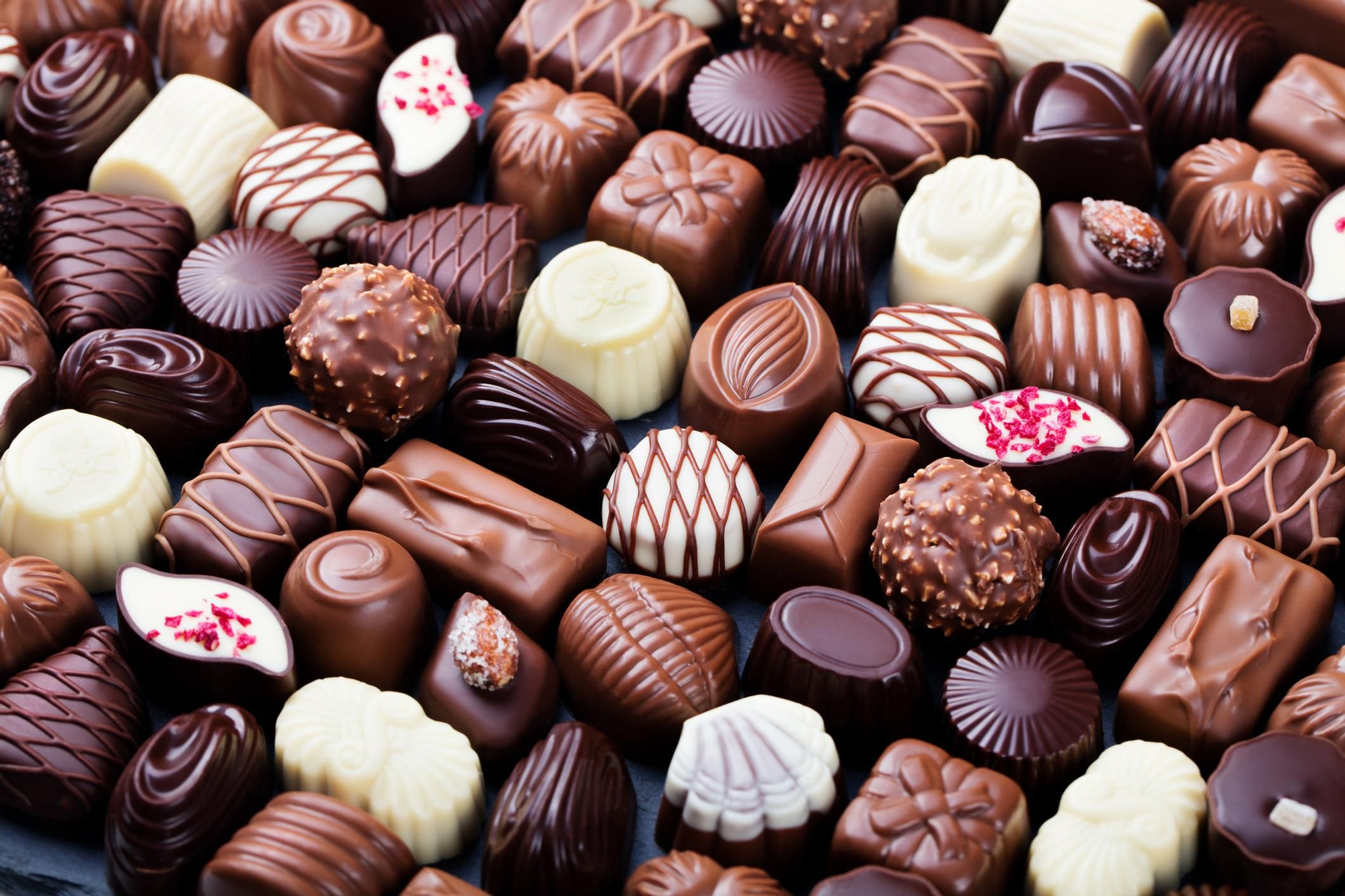 Surtido de chocolates suizos