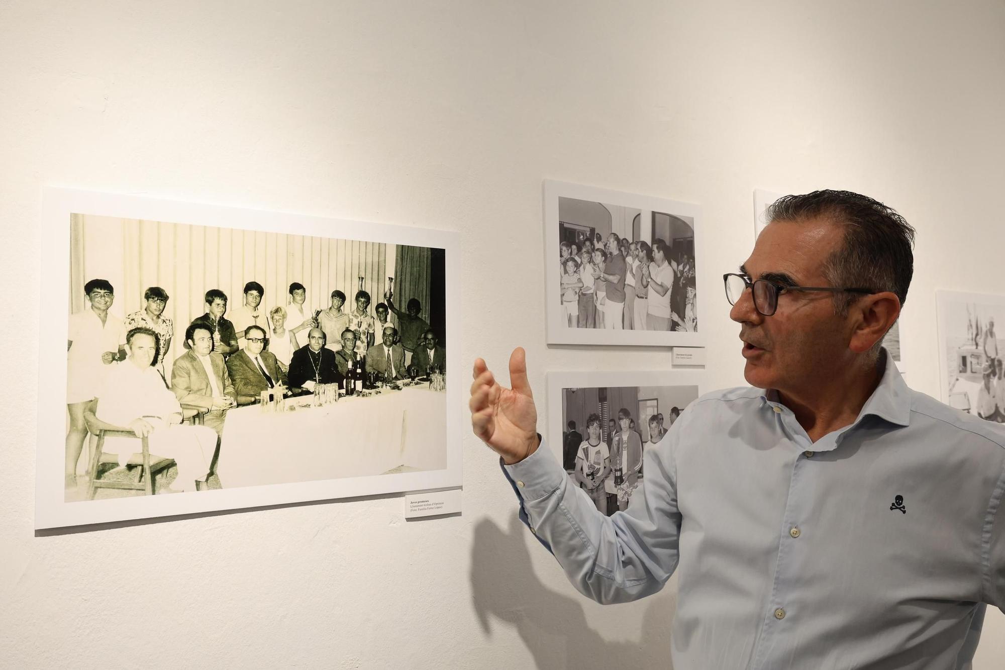 Vicent Canals, gerente del Náutico Ibiza, este martes durante la presentación de la exposición del centenario de la entidad (en Sa Nostra Sala).