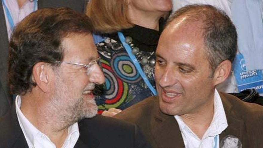 Mariano Rajoy y Francisco Camps.