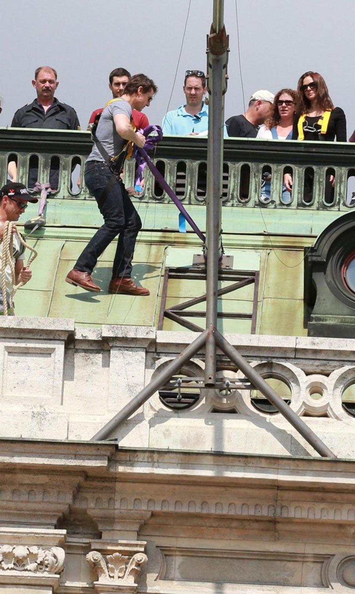 Tom Cruise en el rodaje de 'Misión Imposible 5'