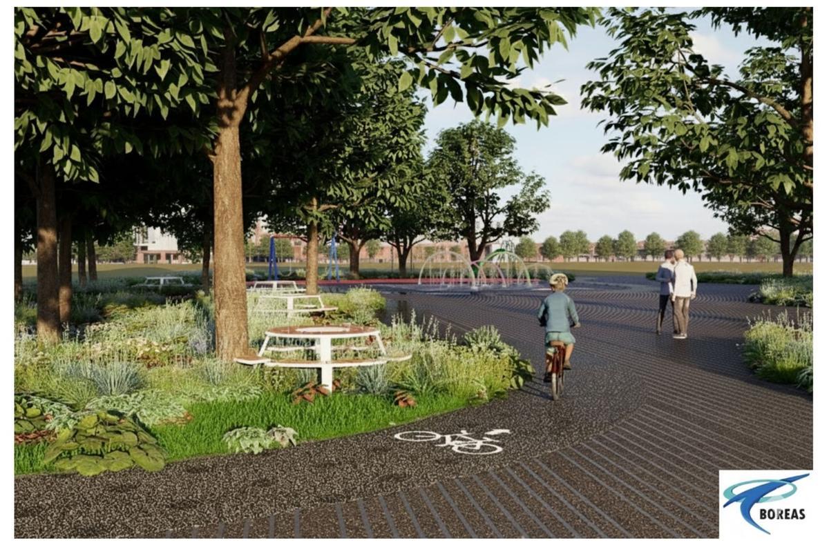 Una imagen de cómo será la nueva plaza de San Sebastián.