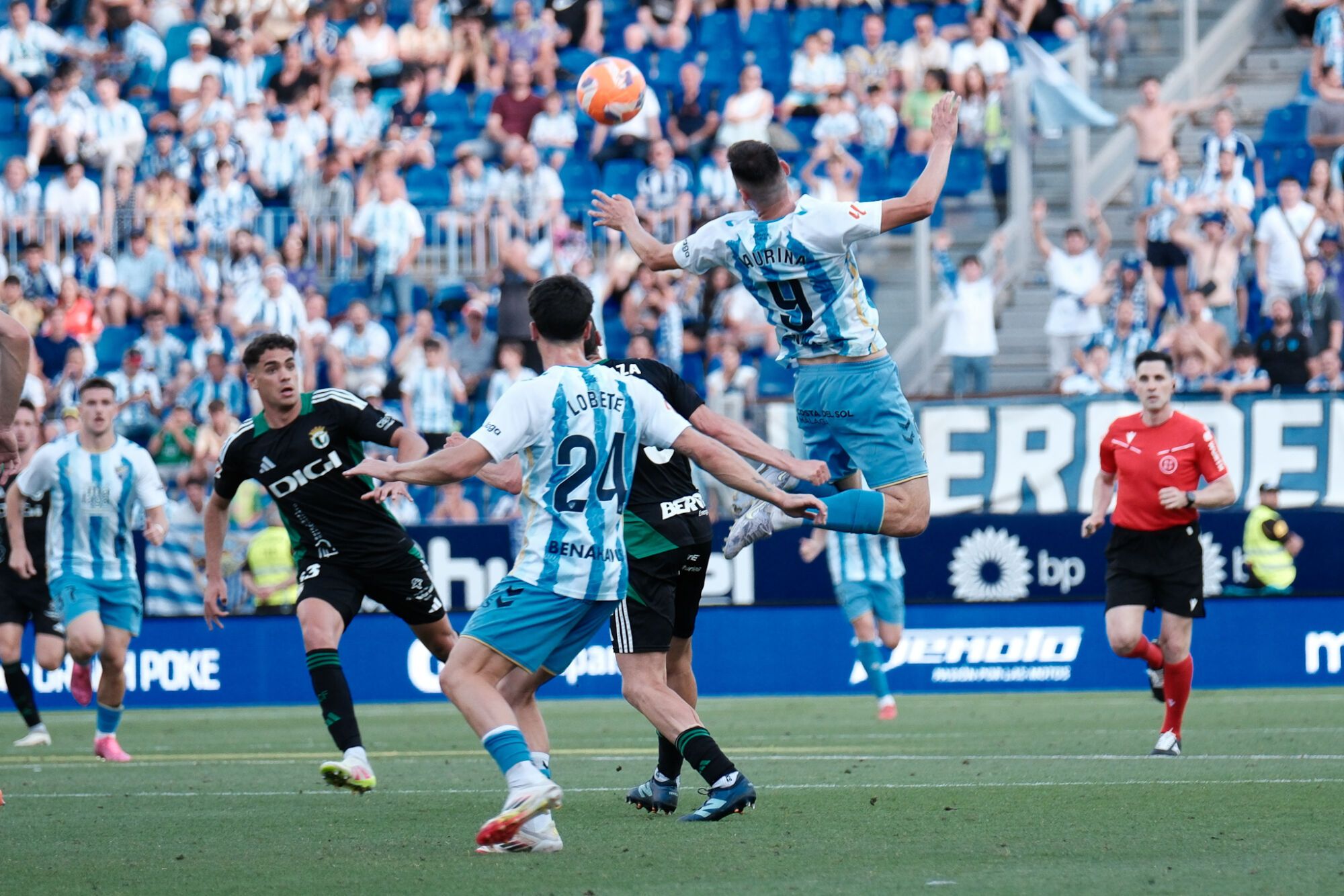 Málaga CF - Burgos CF. Jornada 42, Liga Hypermotion