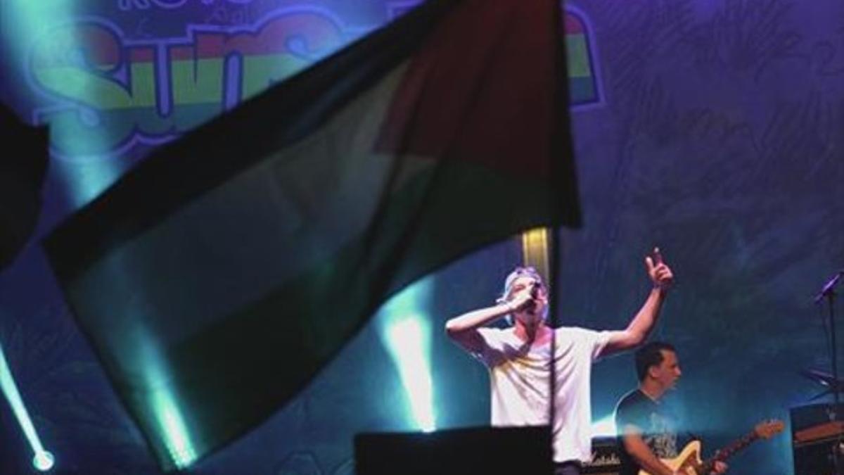 Matisyahu, durante su actuación en Rototom, la noche del sábado.