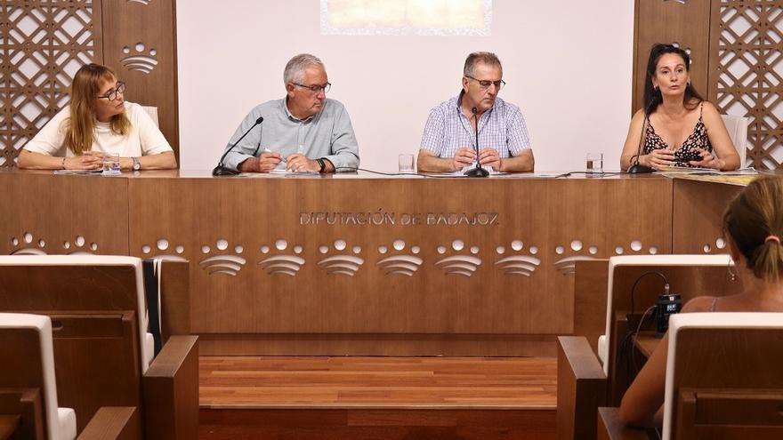 Rueda de prensa de presentación del Festival Medieval de Alburquerque este martes en la Diputación de Badajoz.