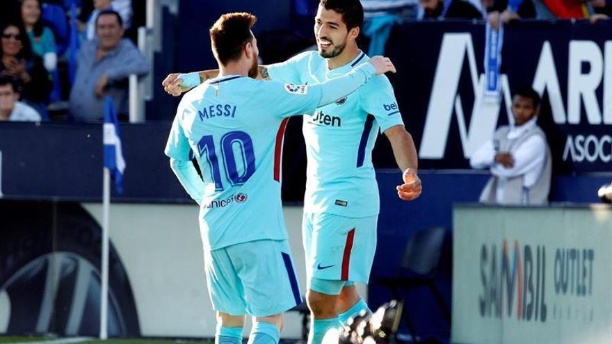 Suárez se reencuentra con el gol y acaba con un incómodo Leganés (0-3)