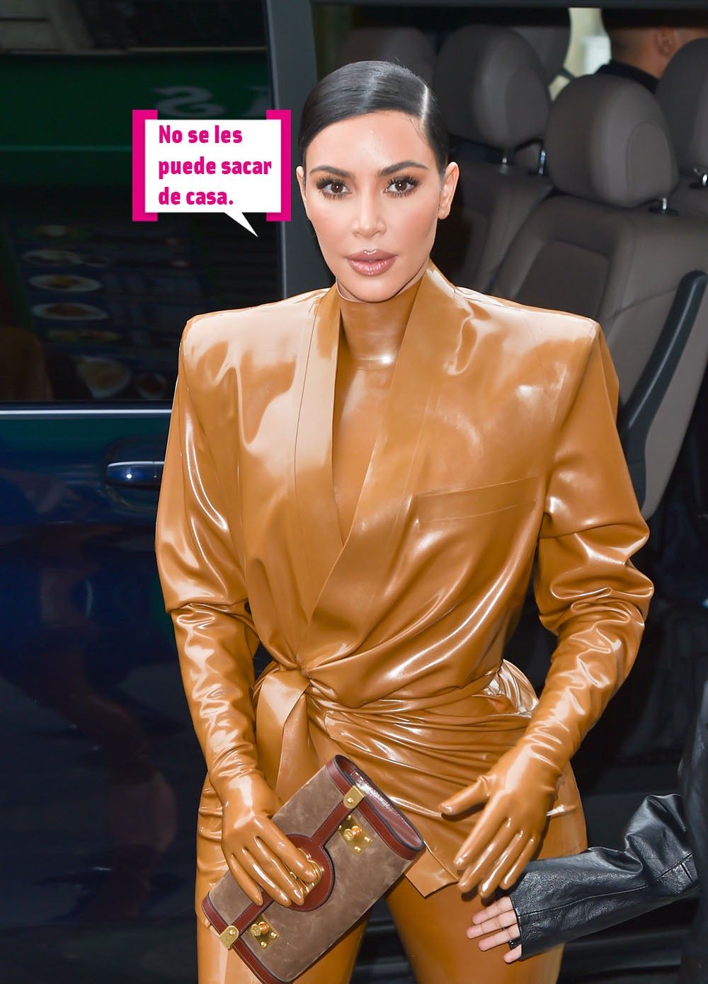 Kim Kardashian: "No se les puede sacar de casa"