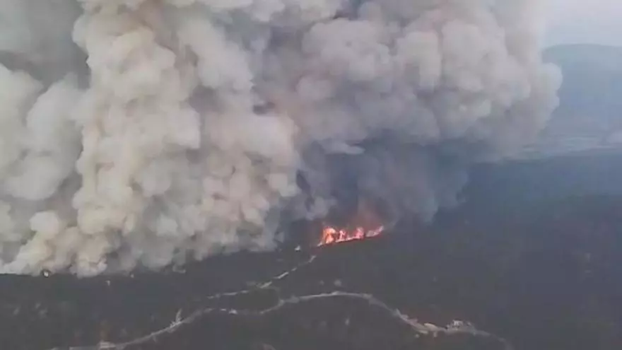 Evolución del incendio de Las Peñas de Riglos.