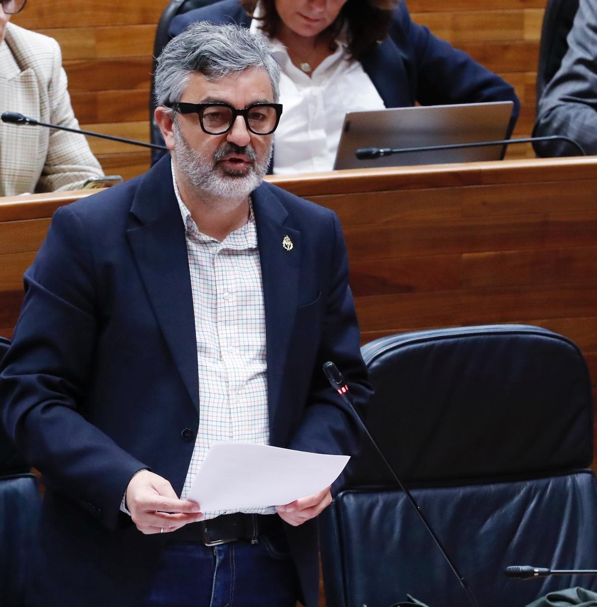 Alejandro Calvo, en una intervención en el parlamento.