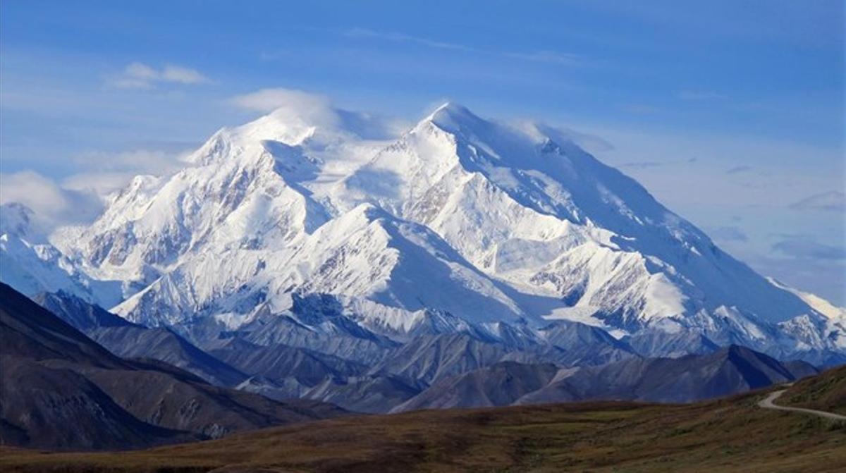 Panoràmica del mont Denali, abans McKinley, al sud d’Alaska.