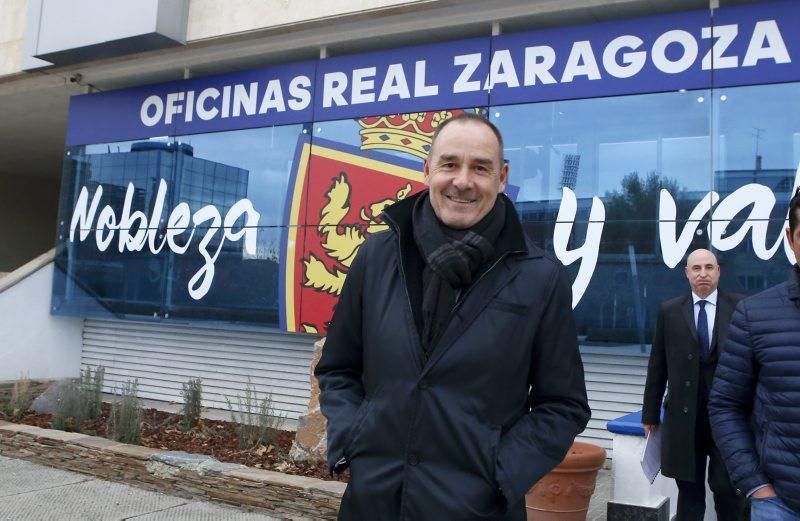 Presentación del nuevo técnico del Real Zaragoza, Víctor Fernández