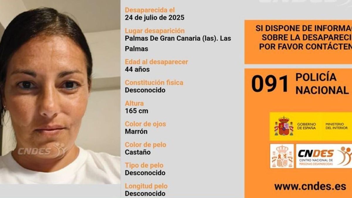 Cira María M. B., desaparecida el 24 de julio de 2025 en Las Palmas de Gran Canaria