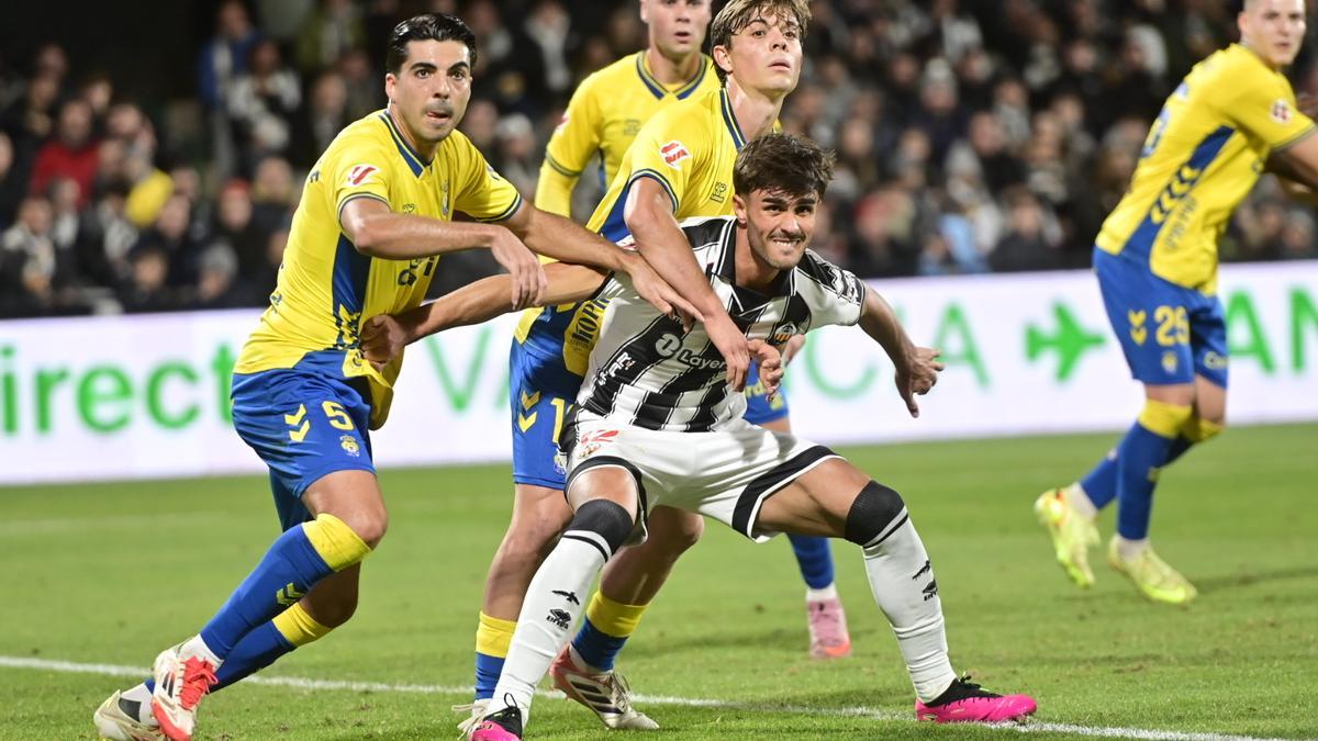 El albinegro Lucas Alcázar, en el 1-0 del Castellón a Las Palmas.