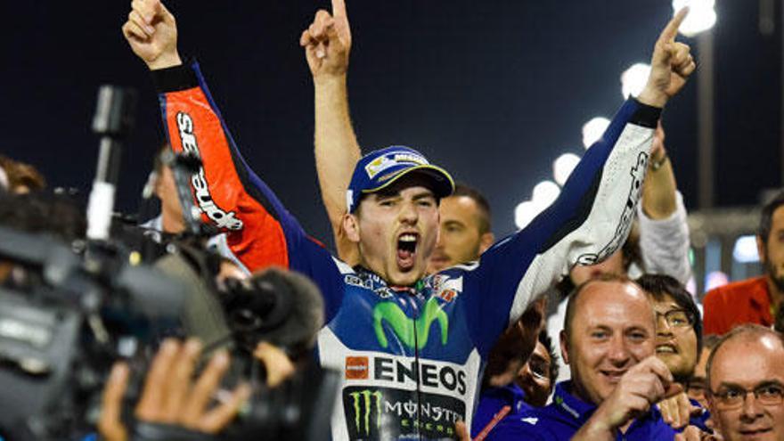 Lorenzo, tras ganar la anterior carrera en Losail