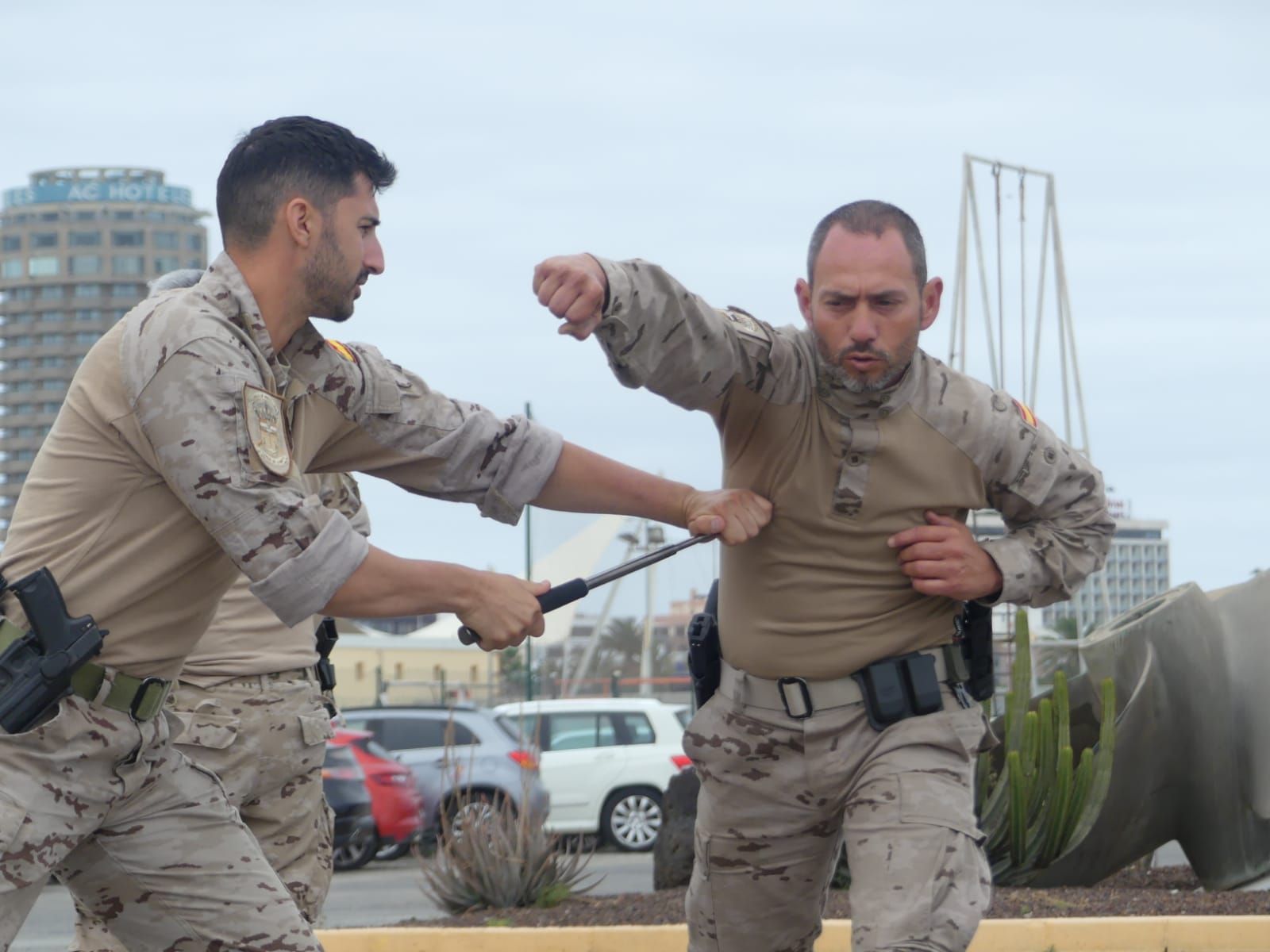 Ejercicio de escoltas de La Armada en Gran Canaria