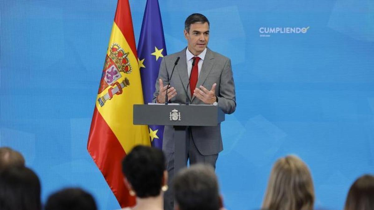 Pedro Sánchez, este martes.