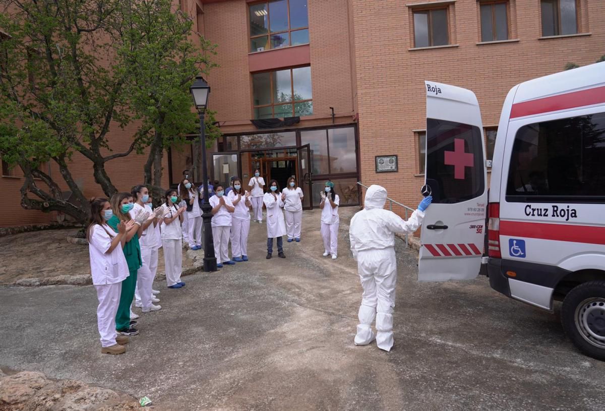 Cierre de la residencia covid Alfambra en Teruel