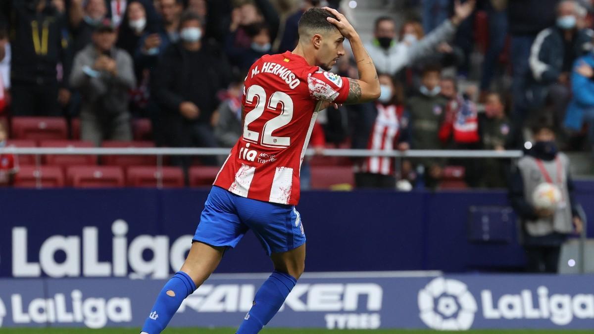 Mario Hermoso, durante un partido contra el Atlético