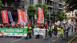 Marejada en la enseñanza asturiana: los docentes se quejan de la desigualdad frente a otras comunidades