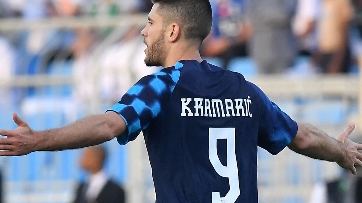 Kramaric, autor del gol de Croacia