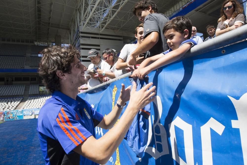 Presentación de Diego Fabbrini con el Real Oviedo