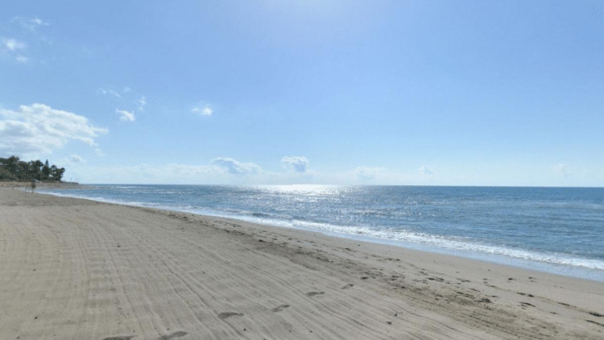 Playa El Ancón, en Marbella.