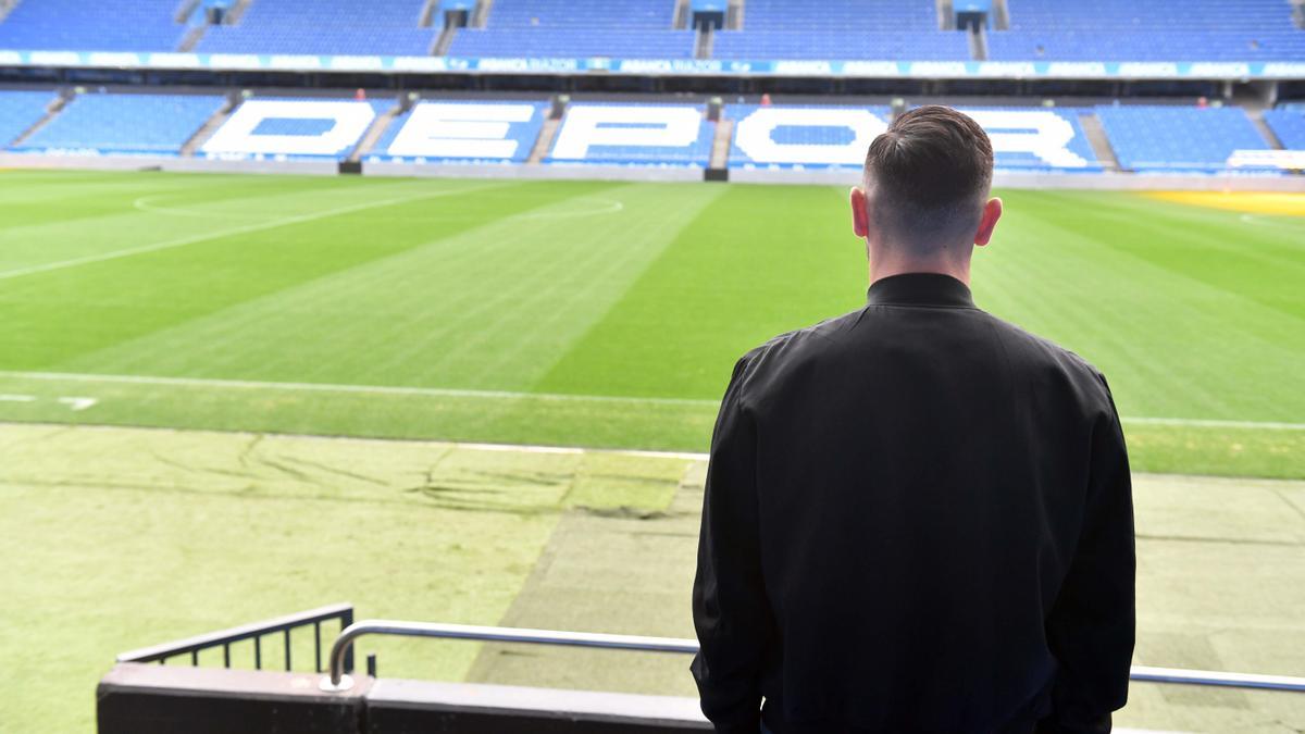 Lucas Pérez en Riazor