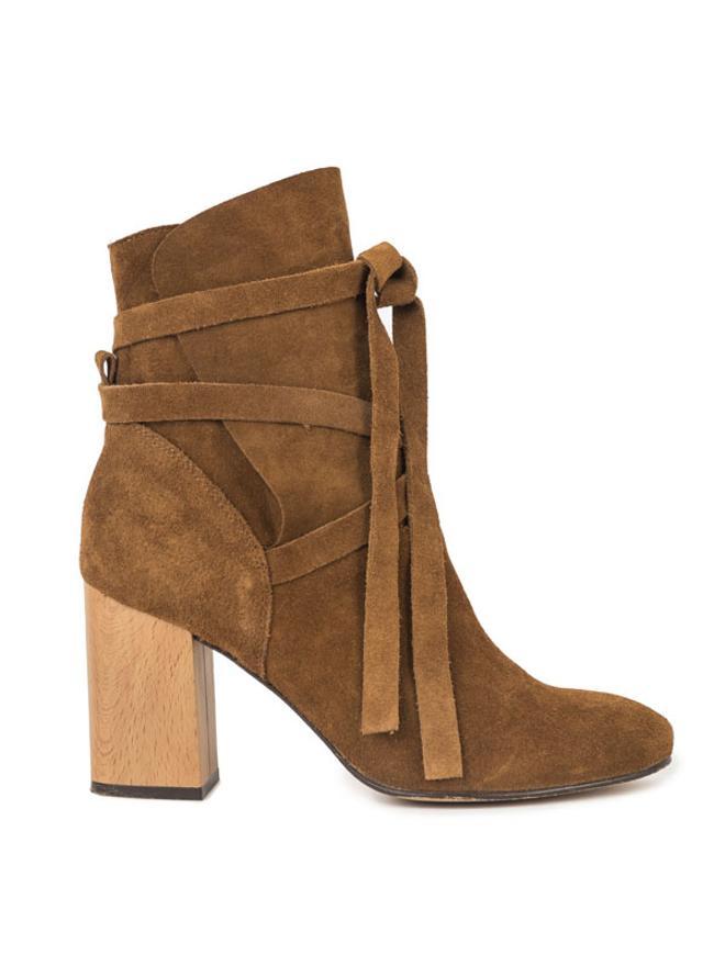 Rebajas 2018: Bota serraje tacón madera, Indi&Cold