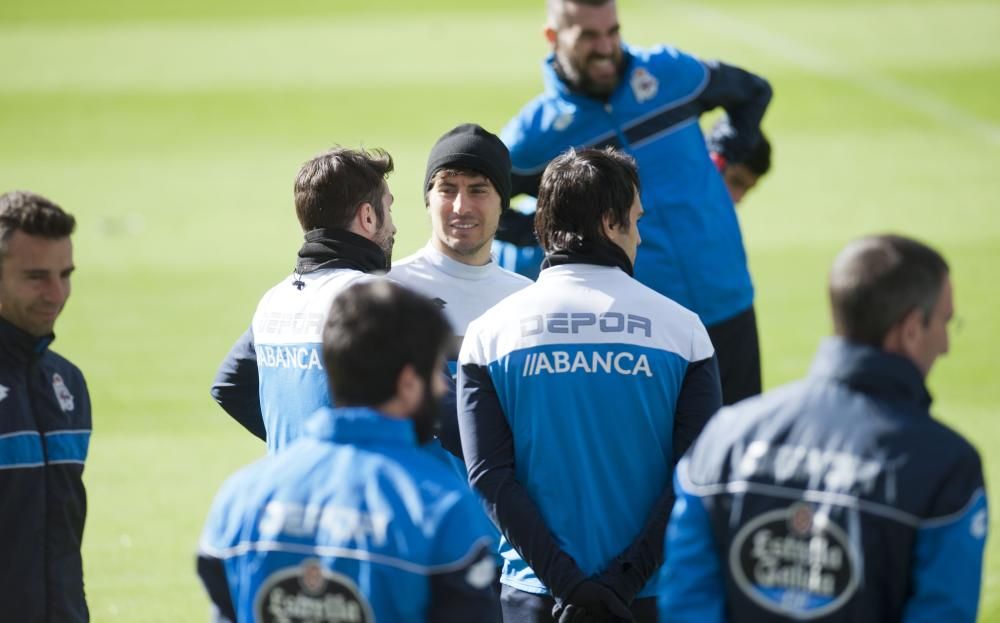 Ensayo a puerta cerrada para el derbi en Riazor