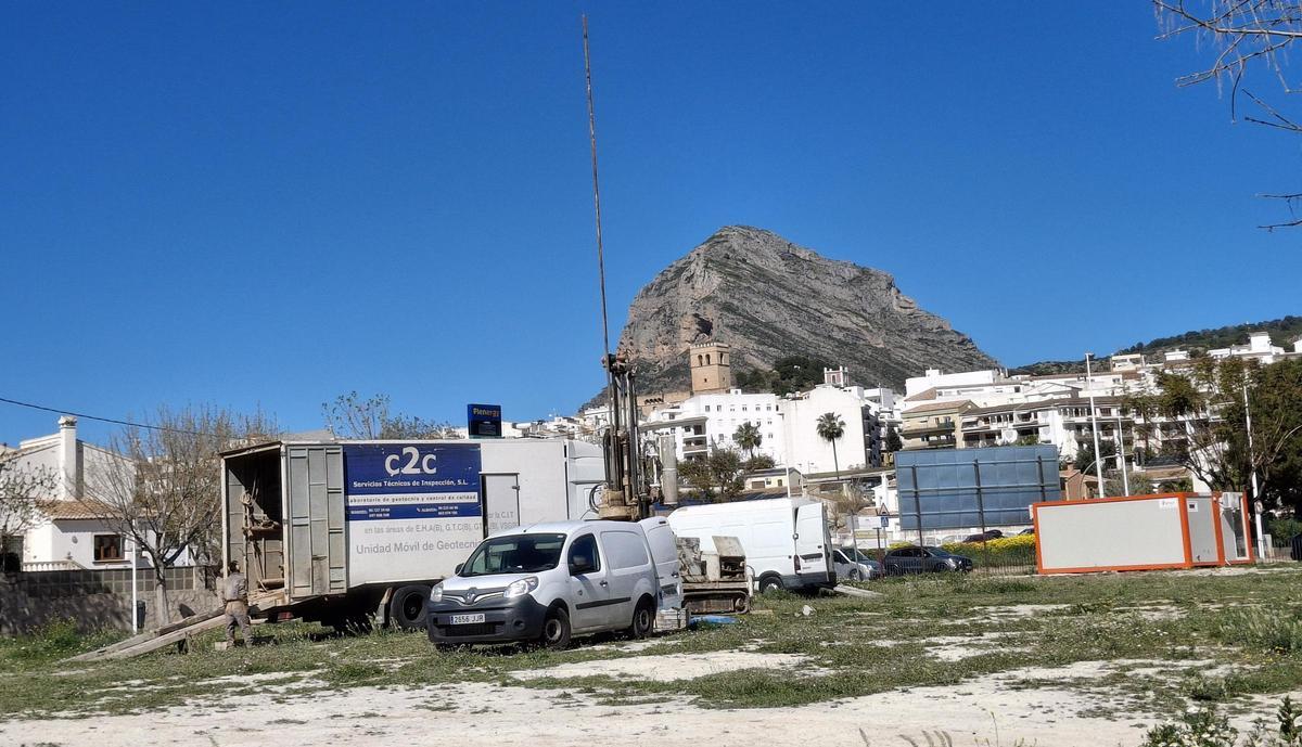 Los trabajos geotécnicos que se están llevando a cabo este martes