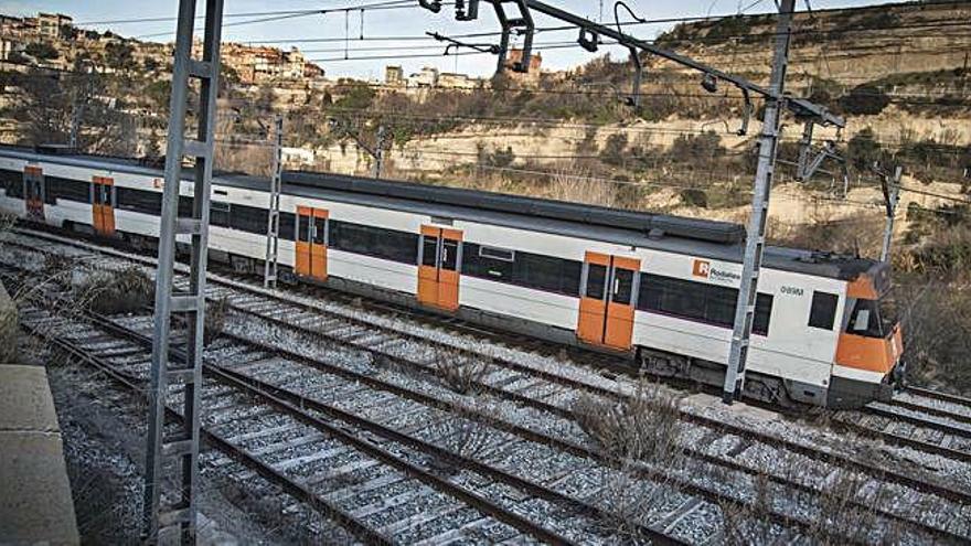 Línia R4 de Rodalies Renfe en el tram de Manresa