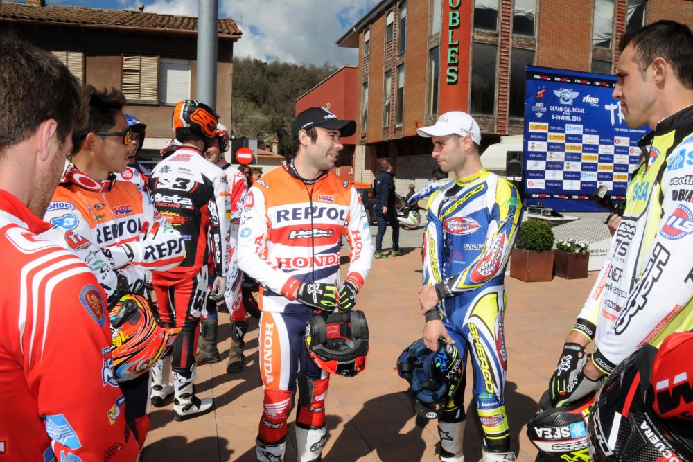 Els protagonistes del Mundial de Trial, a Olvan