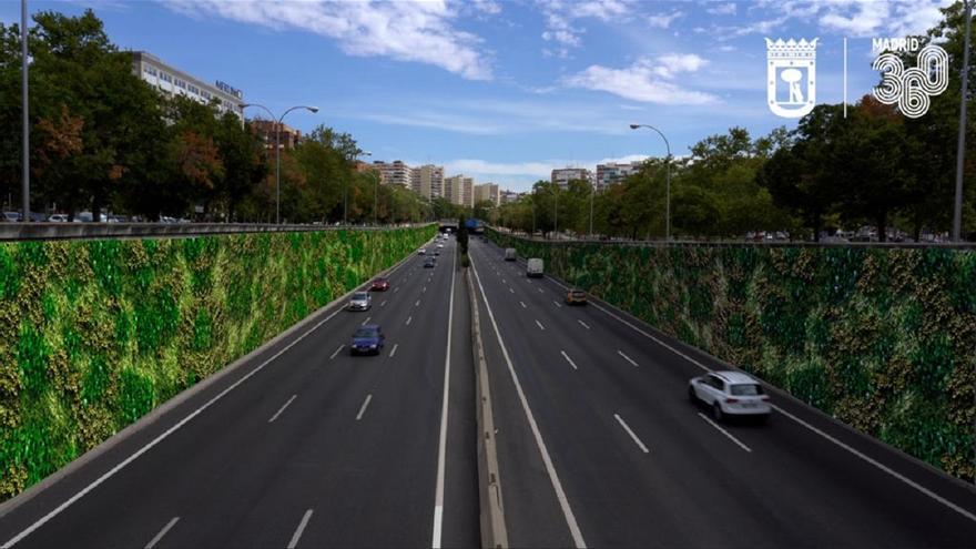 Así convertirá Madrid la M30 en una gran muralla verde