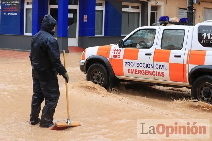 Temporal en Murcia: Los efectos de las lluvias en Los Alcázares y Cartagena