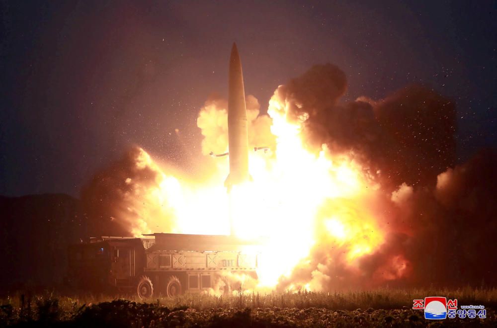 FILE PHOTO: Missile testing at an unidentified ...